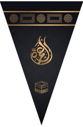 Slinger - Umrah Mubarak (zwart/goud)